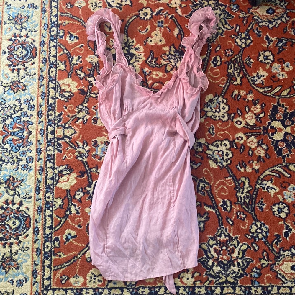 Free People Low Back Mini Dress size L